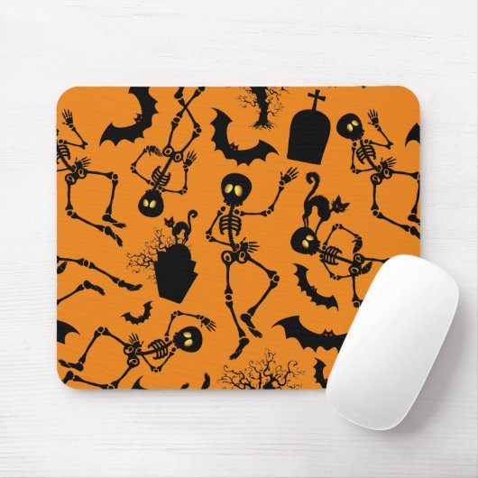 Halloween Skeletons Macabre Dance Muismat (Met muis)