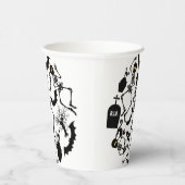 Halloween Skeletons Macabre Dance Papieren Bekers (Rechts)