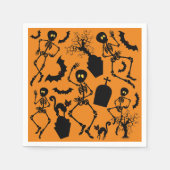 Halloween Skeletons Macabre Dance Servet (Voorkant)