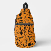 Halloween Skeletons Macabre Dance Sling Bag (Voorkant)