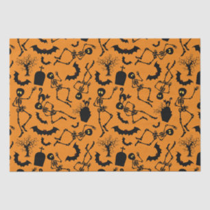Halloween Skeletons Macabre Dance Tissuepapier
