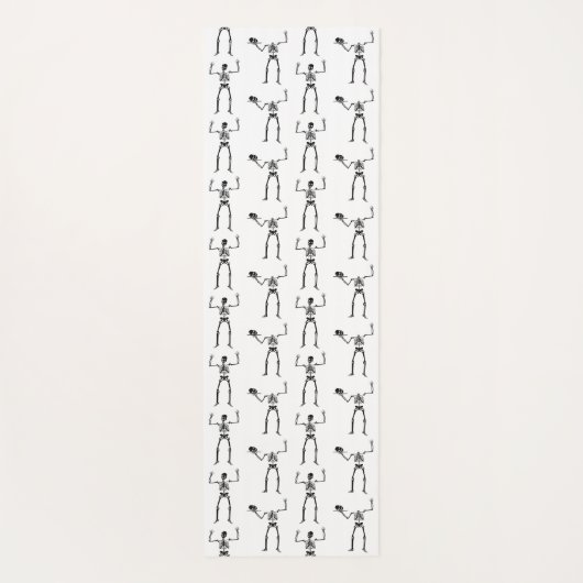 Halloween Skeletten, Trick or treat, Boo Yogamat (Achterkant)