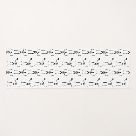 Halloween Skeletten, Trick or treat, Boo Yogamat (Voorkant (horizontaal))