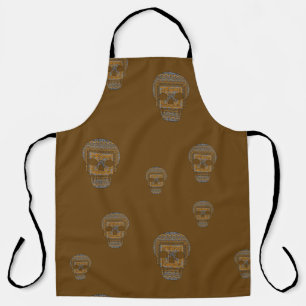 Halloween Skull All-Over Print Schort