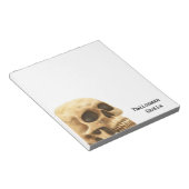 Halloween Skull Bone Notitieblok (Schuin)