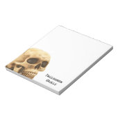 Halloween Skull Bone Notitieblok (Gedraaid)