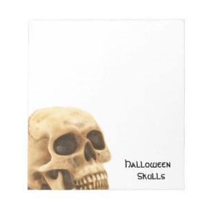Halloween Skull Bone Notitieblok