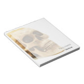Halloween Skull Bone Notitieblok (Schuin)