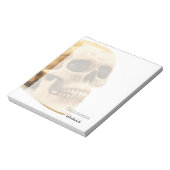 Halloween Skull Bone Notitieblok (Gedraaid)
