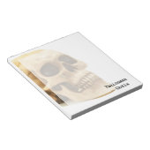 Halloween Skull Bone Notitieblok (Schuin)