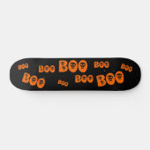 Halloween Skull "Boo" Skateboard (Horizontaal)