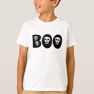 Halloween Skull "Boo" T-shirt