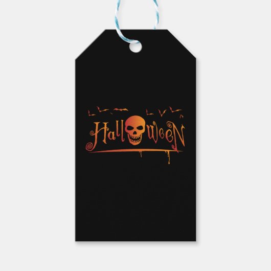 Halloween Skull Cadeaulabel (Voorkant)
