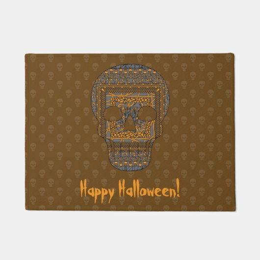 Halloween Skull Deurmat (Voorkant)