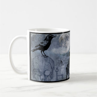 Halloween Skull en Crow Customize Koffiemok