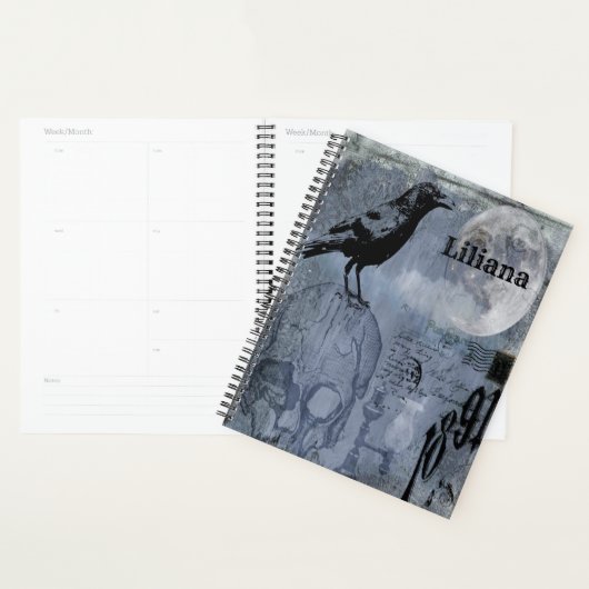  Halloween Skull en Crow Customize Planner (Display)