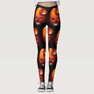 Halloween Skull en Pumpkin Leggings