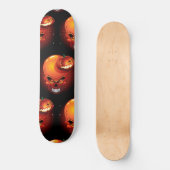 Halloween Skull en Pumpkin Skateboard (Voorkant)