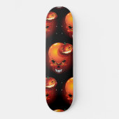 Halloween Skull en Pumpkin Skateboard (Voorkant)