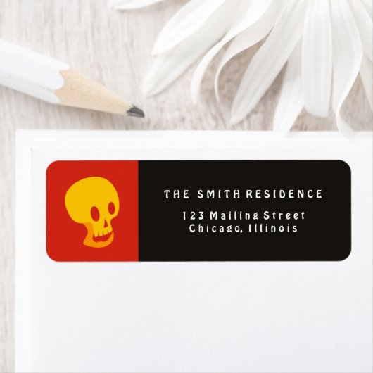 Halloween Skull Etiket (Insitu)