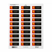 Halloween Skull Etiket (Full Sheet)