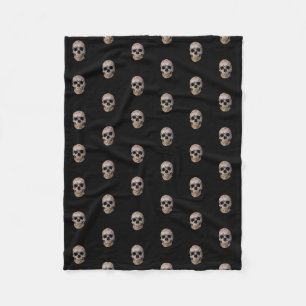 Halloween Skull Fleece Blanket Deken