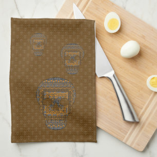 Halloween Skull Hand Towel Theedoek