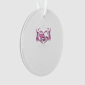 Halloween Skull Heart Hands Skeleton Beanie Design Ornament (voorkant)