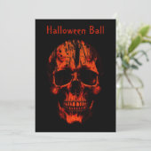 Halloween Skull Kaart (Staand voorkant)