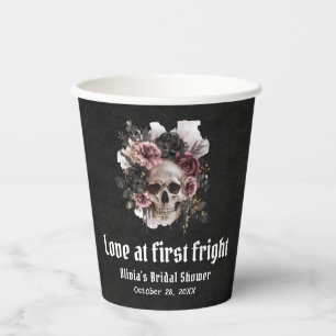 Halloween Skull Love bij eerste schrik Vrijgezelle Papieren Bekers