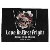 Halloween Skull Love bij het eerste schrik Vrijgez Groot Cadeauzakje (Achterkant)