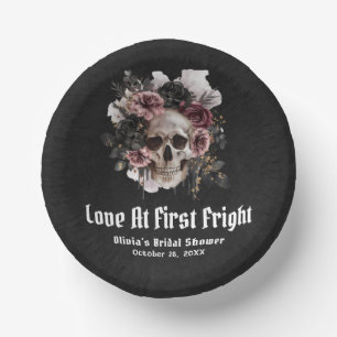 Halloween Skull Love bij het eerste schrik Vrijgez Papieren Kommen