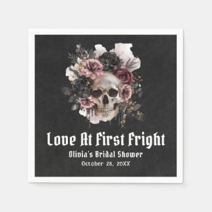 Halloween Skull Love bij het eerste schrik Vrijgez Servet