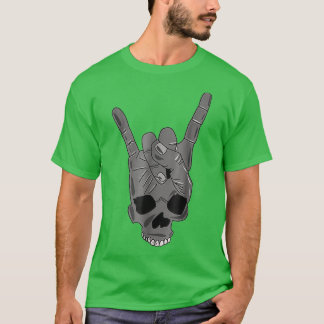 Halloween Skull Mask Halloween overnachten T-shirt