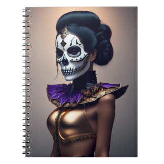Halloween Skull Mask Notitieboek