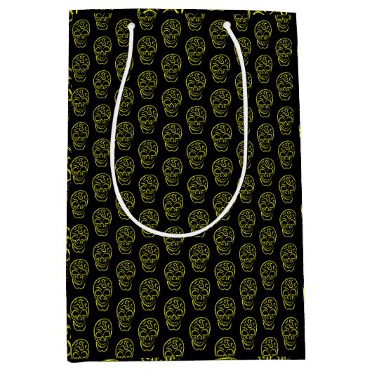 Halloween skull medium cadeauzakje (Voorkant)
