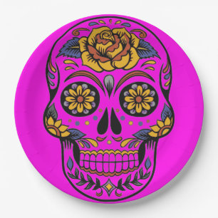 Halloween Skull Paper Bord