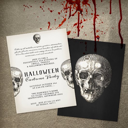  Halloween Skull Party Flyer