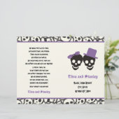 Halloween skull-programma voor zwarte en paarse br (Staand voorkant)