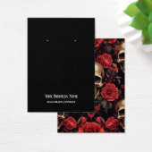 Halloween Skull Rozen Oorbel Display Kaart (Bureau)