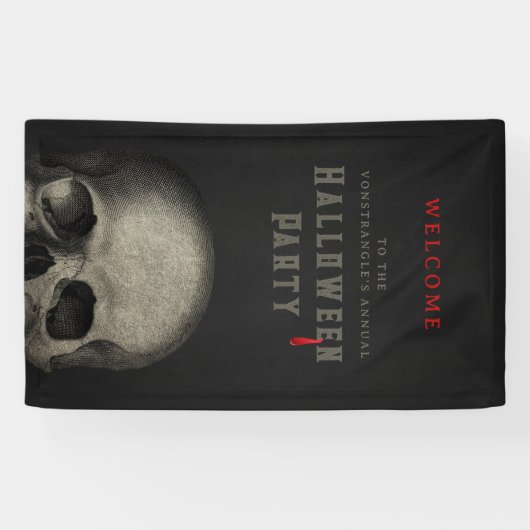 Halloween Skull Spandoek (Horizontaal)