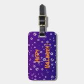 Halloween Skulls Bagagelabel (Voorkant verticaal)