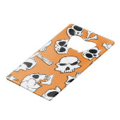 Halloween Skulls Botten Doodle Pattern Kredietkaart Flessenopener (Voorkant Gekanteld)