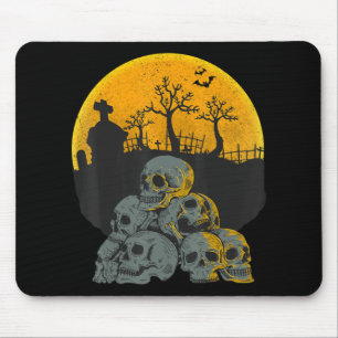 Halloween Skulls Head Moon Skeleton Costume Kinder Muismat