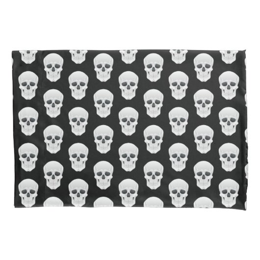 Halloween Skulls Kussensloop Set (Voorkant-Links)
