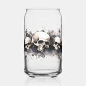 Halloween Skulls Ontwerp Drinkware Set Blikvorm Glas (Links)