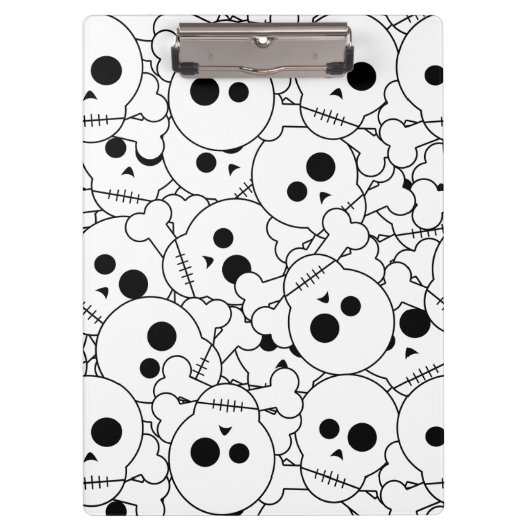 Halloween Skulls Pattern-klembord Klembord (Voorkant)