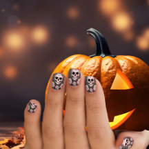 Halloween Skulls & Rozen Spooky Dusty Pink