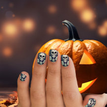 Halloween Skulls & Rozen Spooky Green