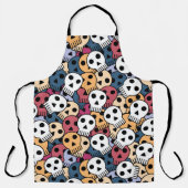 Halloween skulls schort (Voorkant)